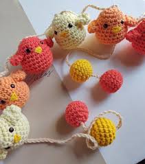 Colgante de Cuna "Pájaros Soñadores" - Hecho a mano con crochet - Image 2